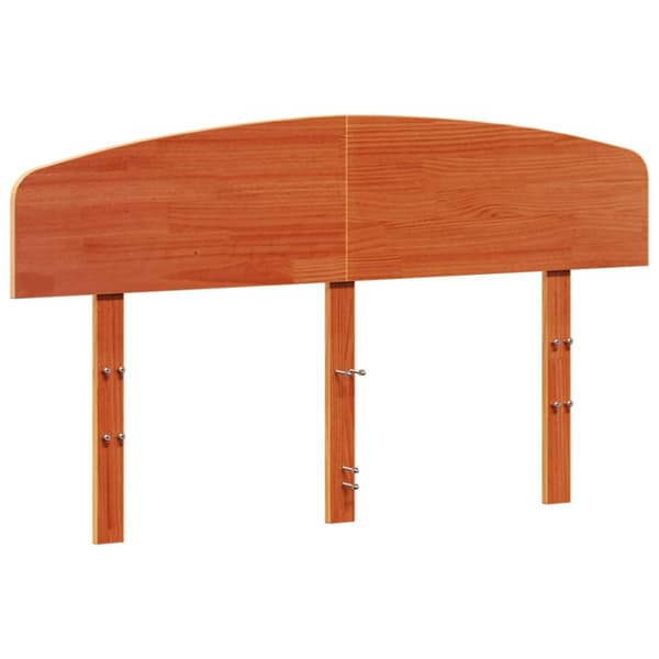 sengegavl 160 cm massivt fyrretræ gyldenbrun