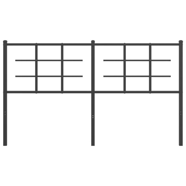 sengegavl 160 cm metal sort