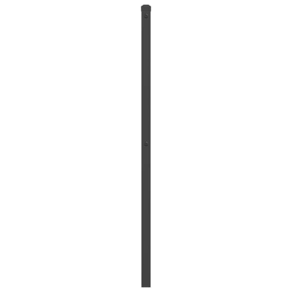 sengegavl 160 cm metal sort