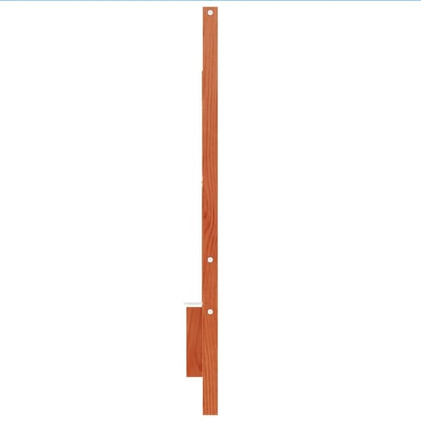 sengegavl 135 cm massivt fyrretræ gyldenbrun