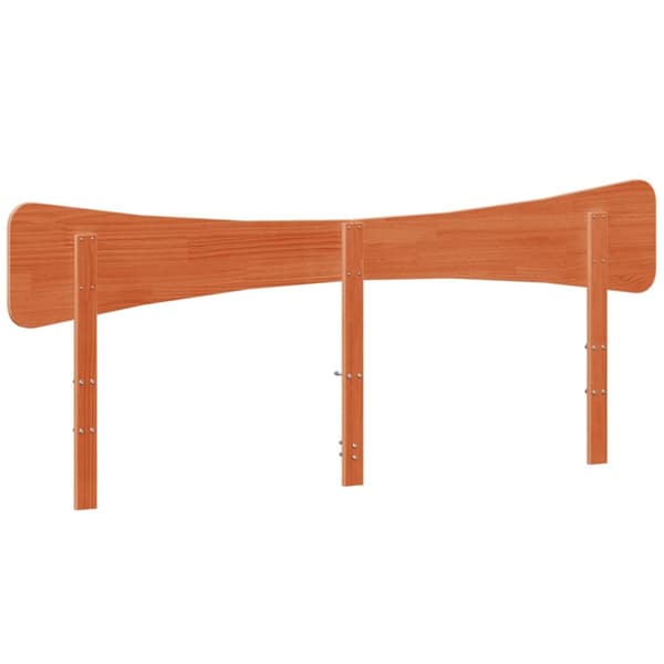 sengegavl 180 cm massivt fyrretræ gyldenbrun