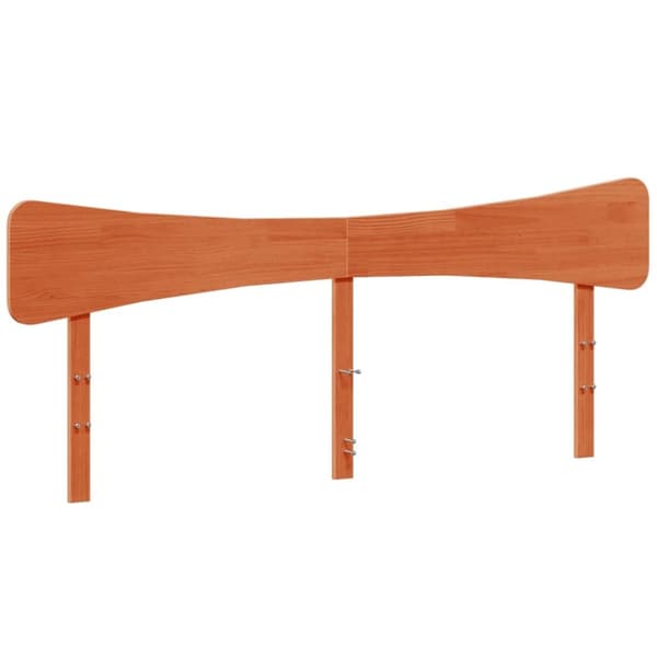sengegavl 180 cm massivt fyrretræ gyldenbrun