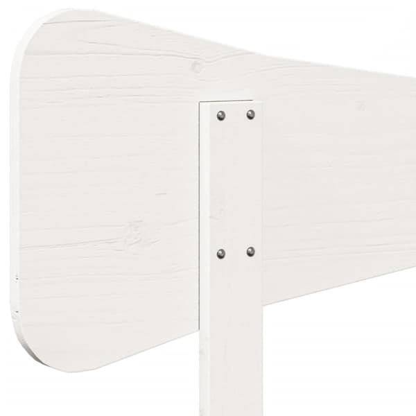 sengegavl 90 cm massivt fyrretræ hvid