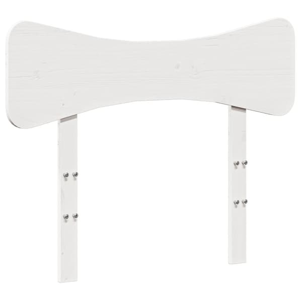 sengegavl 90 cm massivt fyrretræ hvid