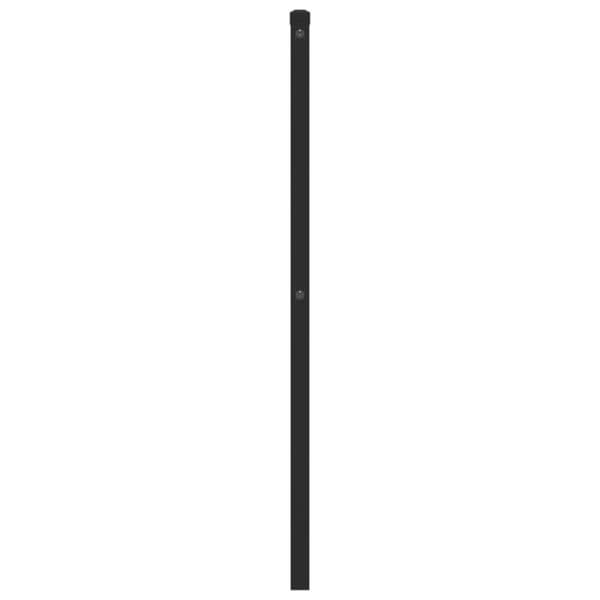 sengegavl 80 cm metal sort