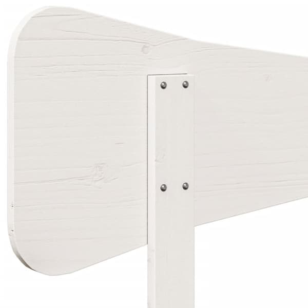 Sänggavel vit 180 cm massiv furu
