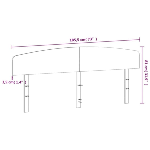 Sängynpääty ruskea 180 cm täysi mänty