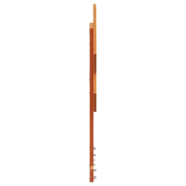 Sängynpääty ruskea 100 cm täysi mänty