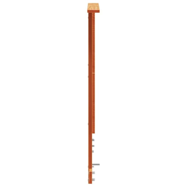 sengegavl 160 cm massivt fyrretræ gyldenbrun