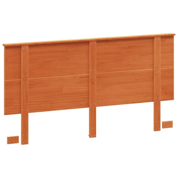sengegavl 160 cm massivt fyrretræ gyldenbrun