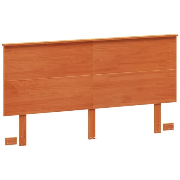 sengegavl 160 cm massivt fyrretræ gyldenbrun
