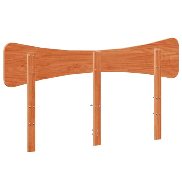 Sängynpääty ruskea 150 cm täysi mänty