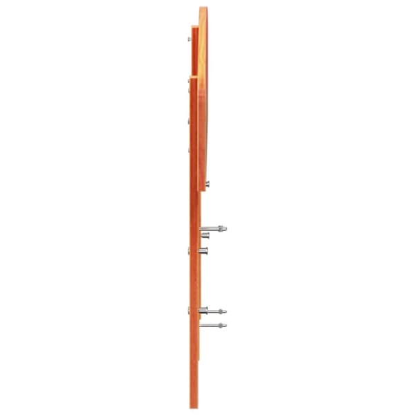 sengegavl 200 cm massivt fyrretræ gyldenbrun