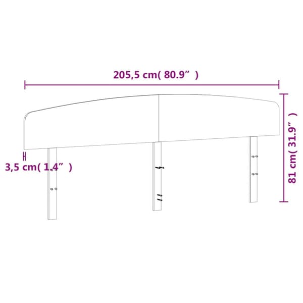 sengegavl 200 cm massivt fyrretræ gyldenbrun