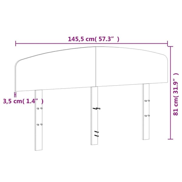 Sängynpääty ruskea 140 cm täysi mänty