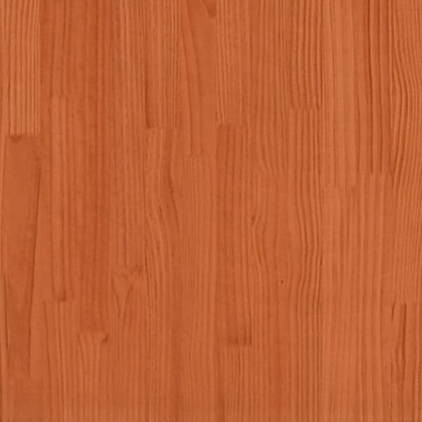 sengegavl 135 cm massivt fyrretræ gyldenbrun