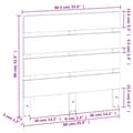 Pikkukuva 9 / 9: Sängynpääty ruskea 90 cm täysi mänty