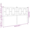 Pikkukuva 7 / 7: Metallinen sängynpääty valkoinen 135 cm
