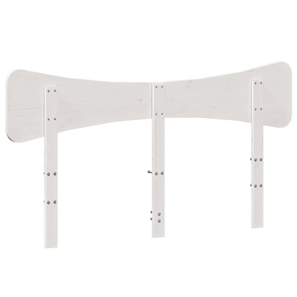 sengegavl 140 cm massivt fyrretræ hvid