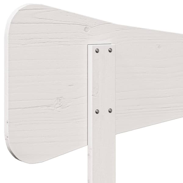 sengegavl 140 cm massivt fyrretræ hvid