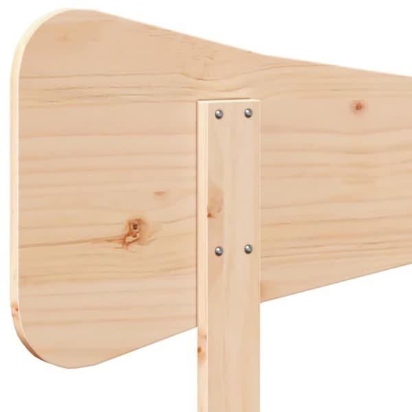 sengegavl 200 cm massivt fyrretræ