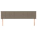 Pikkukuva 3 / 8: Sängyn päädyt, 2 kpl, taupe, 90x5x78/88 cm, kangas