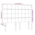 Pikkukuva 8 / 8: Huvudgavlar 4 st mörkblå 72x5x78/88 cm sammet