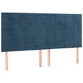 Pikkukuva 2 / 8: Niskatuet, 4 kpl, tummansininen, 100x5x78/88 cm, sametti