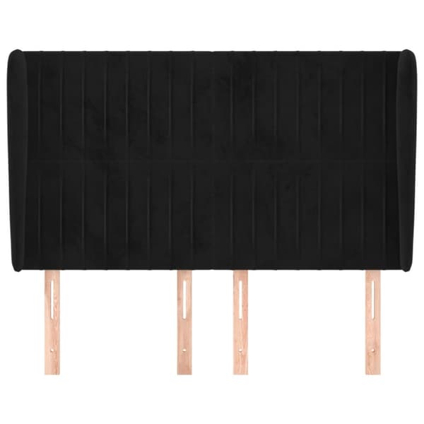 korvatuki, musta, 147x23x118/128 cm, sametti