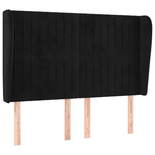 korvatuki, musta, 147x23x118/128 cm, sametti