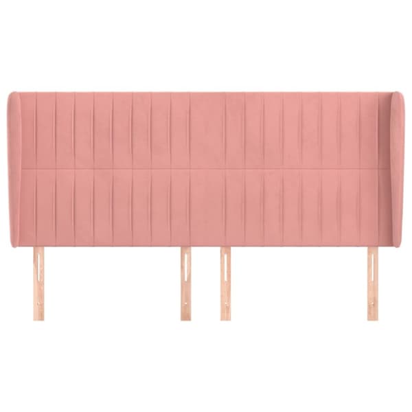 Korvatuki, pinkki, 203x23x118/128 cm, sametti