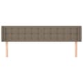 Pikkukuva 3 / 9: Sänggavel med kanter taupe 203x16x78/88 cm tyg