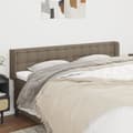 Pikkukuva 1 / 9: Sänggavel med kanter taupe 203x16x78/88 cm tyg