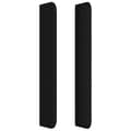 Miniatyrbillede 4 af 9: sengegavl med kanter 83x16x118/128 cm stof sort