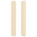 Miniatyrbillede 4 af 9: sengegavl med kanter 103x16x118/128 cm stof cremefarvet