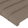 Pikkukuva 5 / 6: Sängyn pääty LED-valolla, taupe, 80x5x118/128 cm, kangas