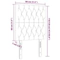 Pikkukuva 6 / 6: Sängyn pääty LED-valolla, pinkki, 80x7x118/128 cm, sametti
