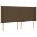 Pikkukuva 3 / 6: Sängyn pääty, jossa LED tummanruskea 203x16x118/128 cm kangas