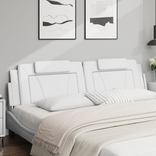 Dyna till huvudgavel vit 200 cm konstläder
