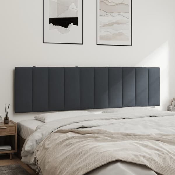 gavlpude 180 cm velour mørkegrå