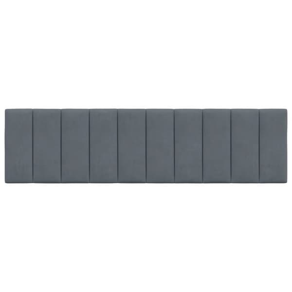 gavlpude 180 cm velour mørkegrå