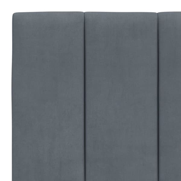 gavlpude 180 cm velour mørkegrå