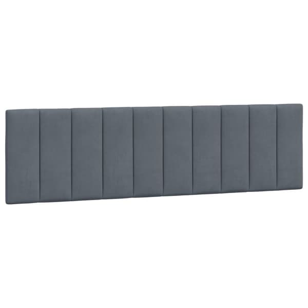 gavlpude 180 cm velour mørkegrå