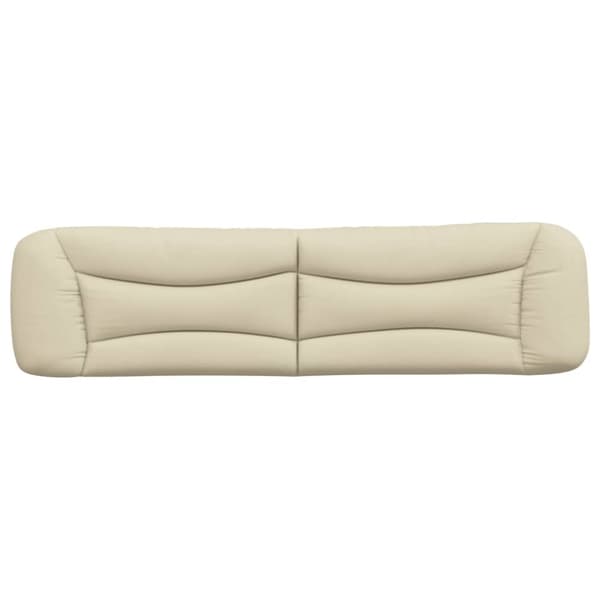 gavlpude 200 cm stof cremefarvet