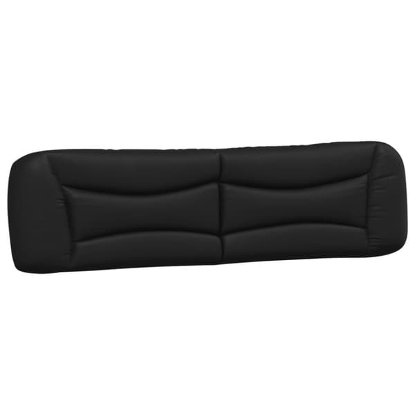 gavlpude 200 cm kunstlæder sort