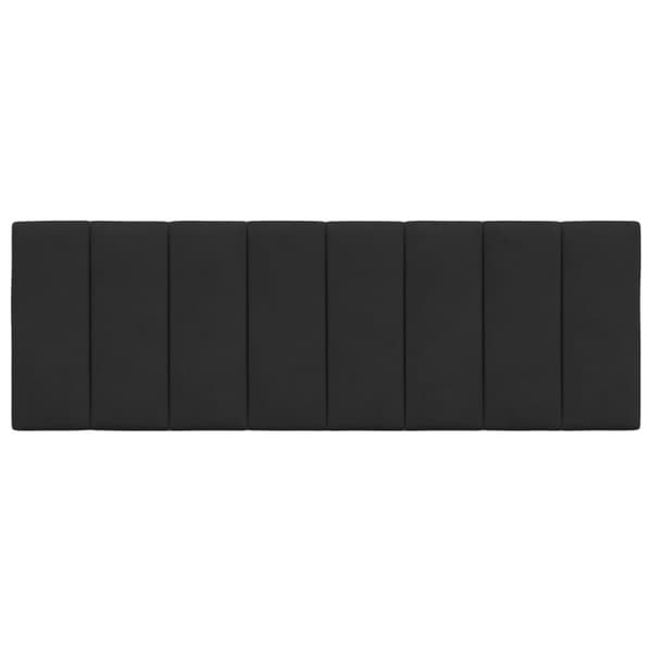 Dyna till huvudgavel svart 120 cm sammet