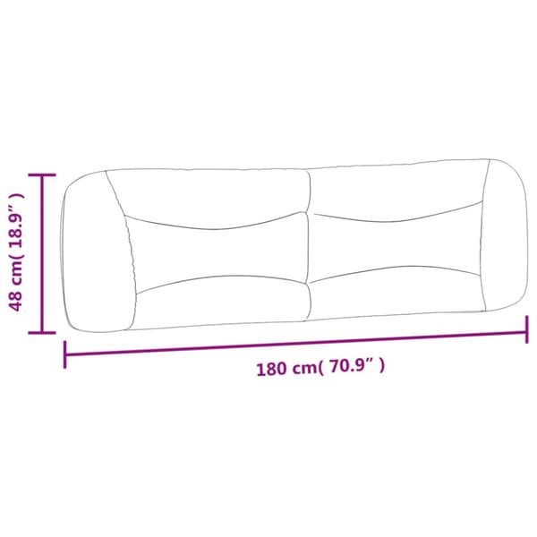 gavlpude 180 cm stof lysegrå