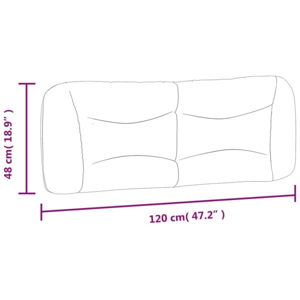 gavlpude 120 cm stof blå