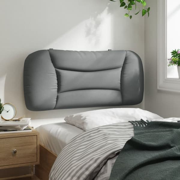 Dyna till huvudgavel ljusgrå 80 cm tyg