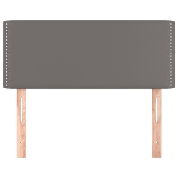 sengegavl 90x5x78/88 cm kunstlæder grå